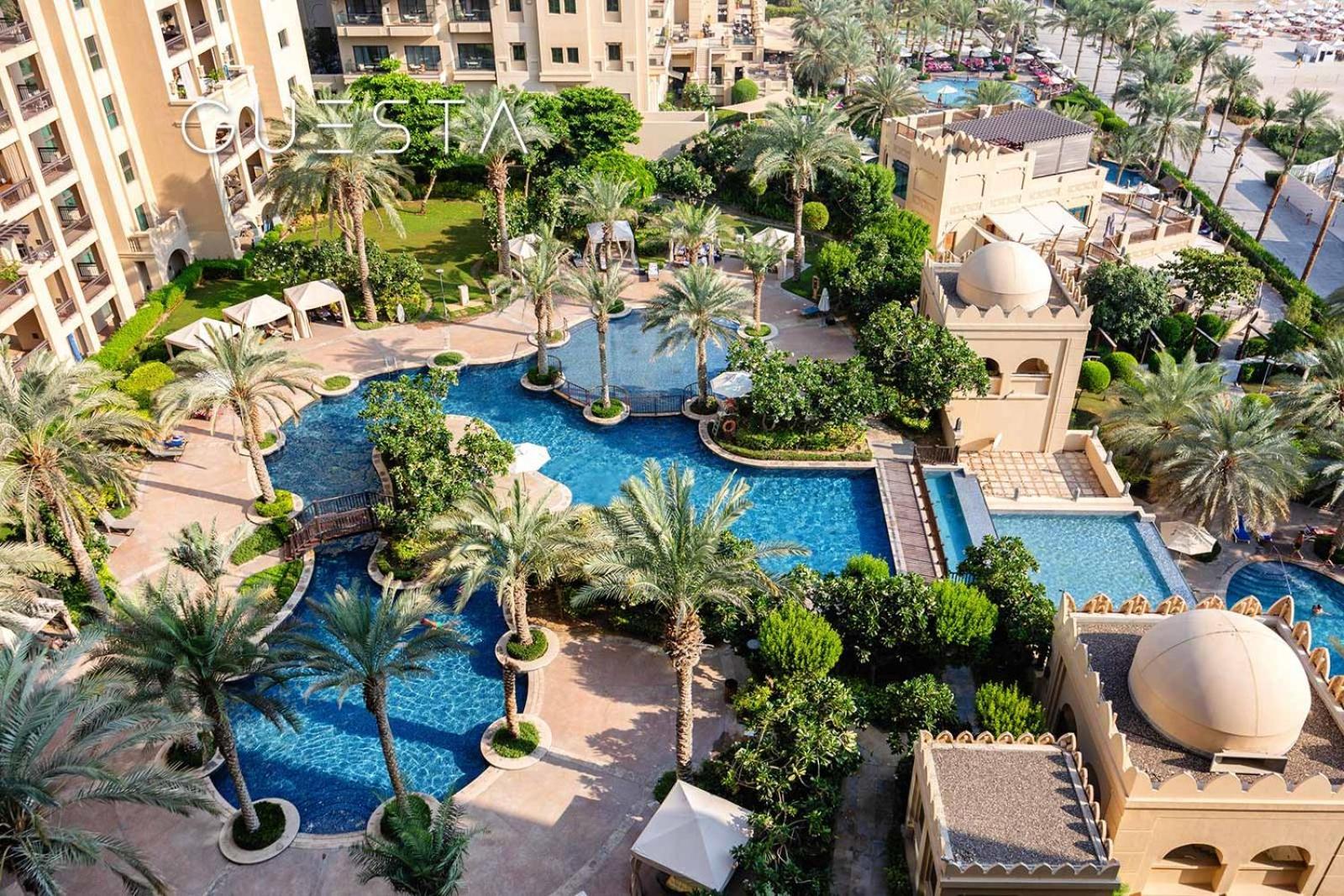 Fairmont Apartments The Palm, Free Access To Hotel Beach And Pools 두바이 객실 사진